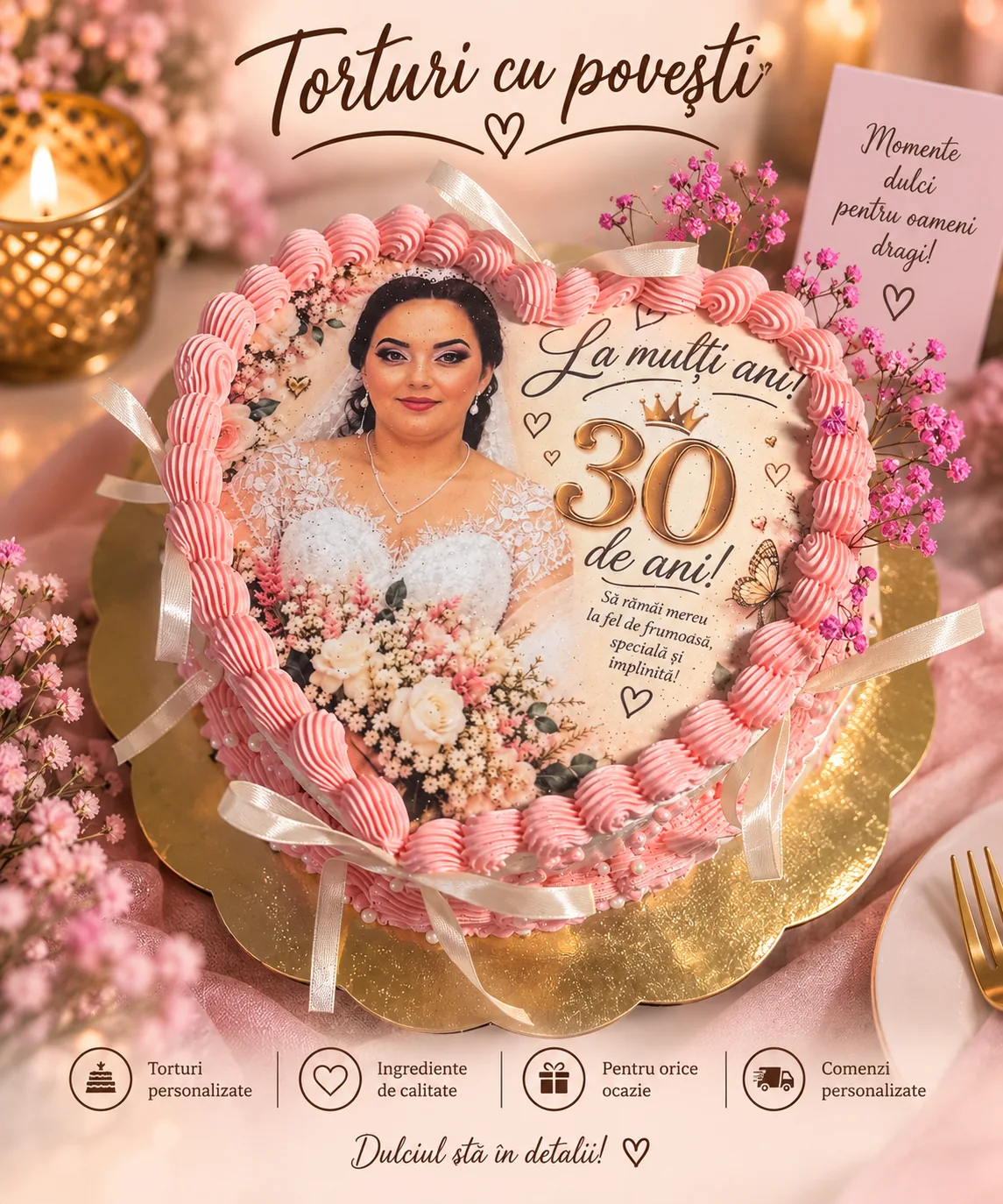Tort aniversar în formă de inimă