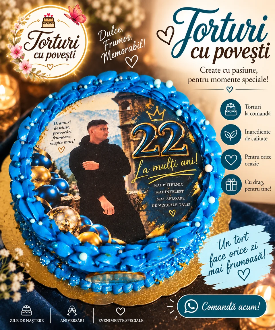 Tort aniversar albastru